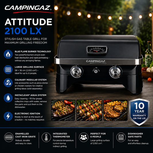 Campingaz Attitude 2100 LX Premium Gas Table Grill