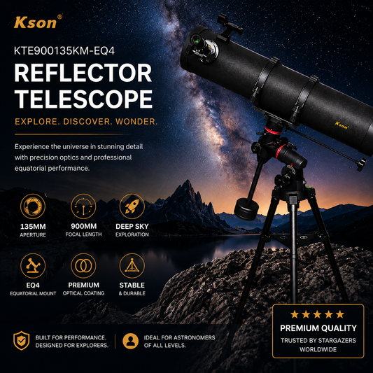 1. KSON AstroPro EQ4 Reflector Telescope 135/900