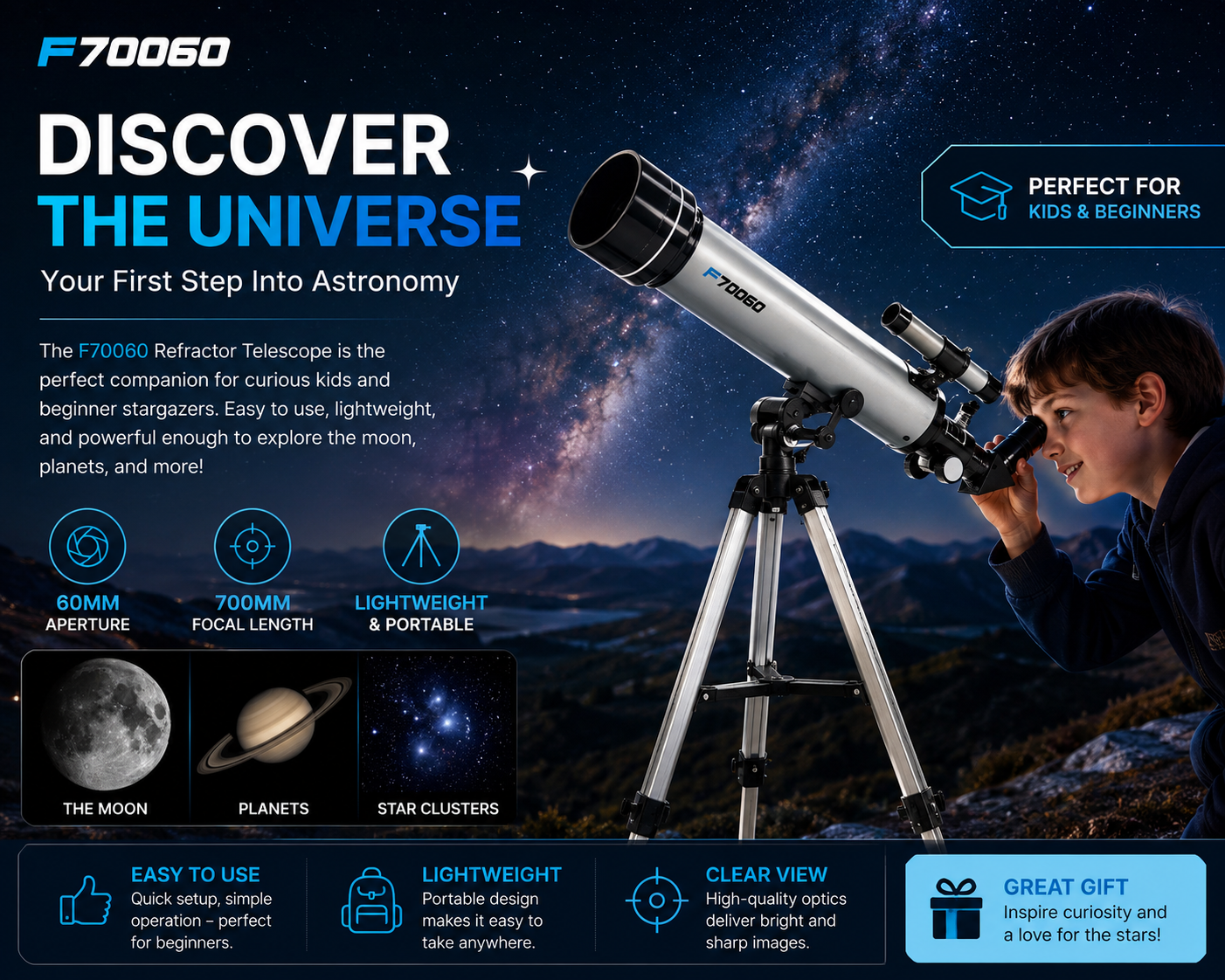StarQuest F70060 Telescope