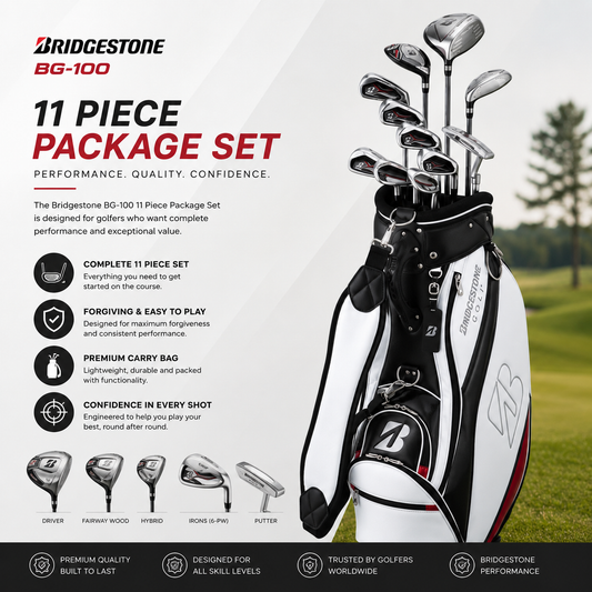 Bridgestone BG-100 Premium 11 Piece Golf Package Set